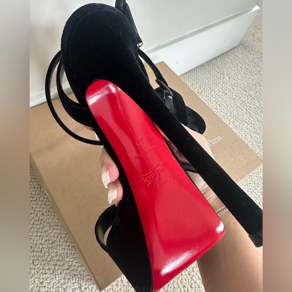 Christian Louboutin LOUBI QUEEN ALTA 150 VELVET - Picture 3 of 8